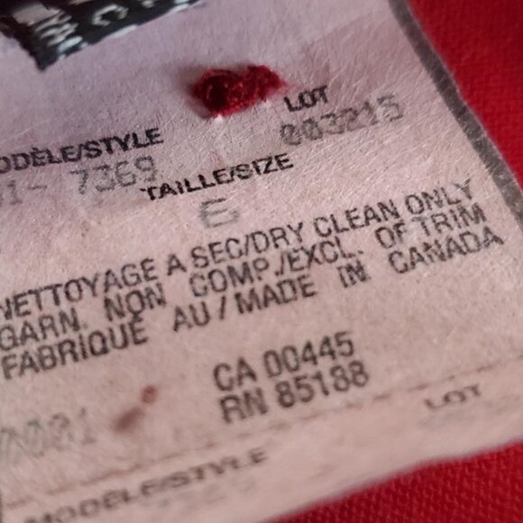 Red Peplum jacket - Picture 6 of 6